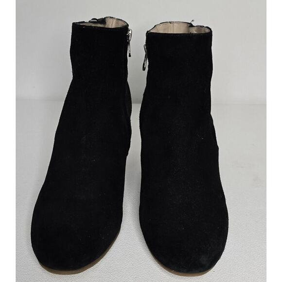 Women's Boden BLACK Suede Wedge Heel Booties Boots Sizes EU 39 - Picture 2 of 9